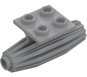 LEGO Medium Stone Gray Plate 2 x 2 with Jet Engine (4229)