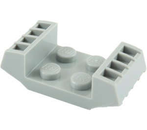 LEGO Mittleres Steingrau Platte 2 x 2 mit Raised Grilles (41862)