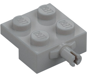 LEGO Medium steengrijs Plaat 2 x 2 met Wiel Houder (4488 / 10313)