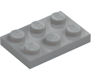 LEGO Střední kamenná šedá Deska 2 x 3 (3021)