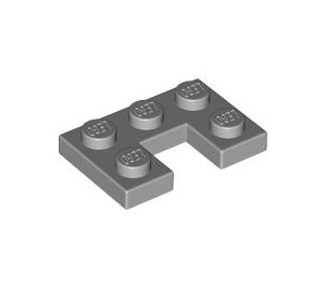 LEGO Medium Steengrijs Plaat 2 x 3 met Cut Out (73831)