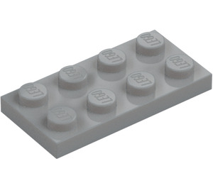 LEGO Medium Stone Gray Plate 2 x 4 (3020)