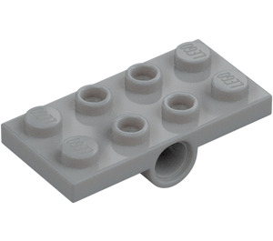 LEGO Keskitumma kivenharmaa Levy 2 x 4 jossa Underside Tappi Reiät (26599)