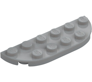 LEGO Medium Stone Gray Plate 2 x 6 with Rounded Corners (18980)