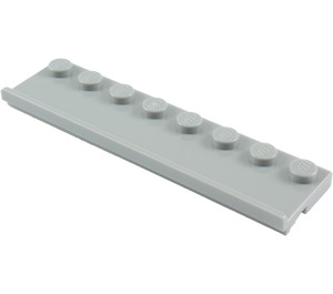 LEGO Mittleres Steingrau Platte 2 x 8 mit Tür Rail (30586)