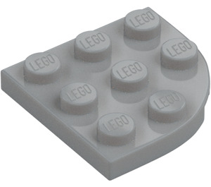 LEGO Średni kamienny szary Talerz 3 x 3 Okrągły Narożnik (30357)