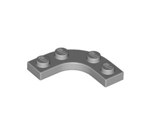 LEGO Medium Stone Gray Plate 3 x 3 Rounded Corner (68568)