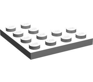 LEGO Mittleres Steingrau Platte 4 x 4 Ecke (2639)