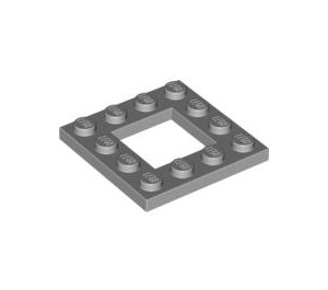 LEGO Mittleres Steingrau Platte 4 x 4 mit 2 x 2 Open Center (64799)