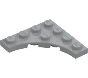 LEGO Gris Pierre Moyen assiette 4 x 4 avec Circular Cut Out (35044)