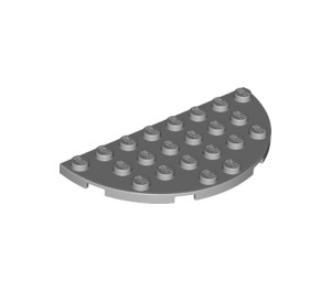 LEGO Medium Stone Gray Plate 4 x 8 Round Half Circle (22888)