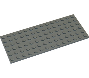 LEGO Gris pierre moyen assiette 6 x 14 (3456)