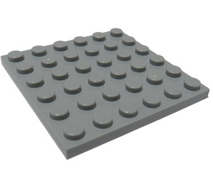LEGO Mittleres Steingrau Platte 6 x 6 (3958)