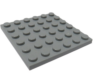 LEGO Medium steingrå Plate 6 x 6 (3958)