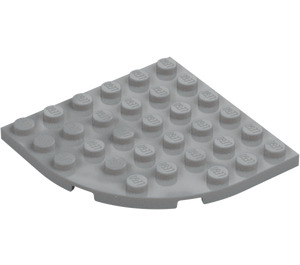 LEGO Mittleres Steingrau Platte 6 x 6 Rund Ecke (6003)