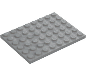 LEGO Grigio pietra medio Piastra 6 x 8 (3036)