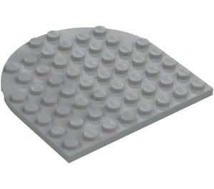 LEGO Medium Stone Gray Plate 8 x 8 Round Half Circle (41948)