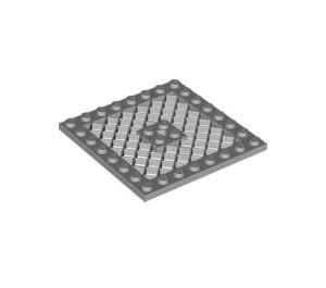 LEGO Medium Stone Gray Plate 8 x 8 with Grille (No Hole in Center) (4151)