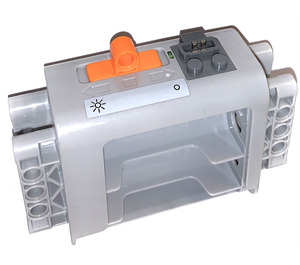 LEGO Gris pierre moyen Power Functions Battery Boîte avec Faisceau Connectors avec sur Off Autocollant (59510)