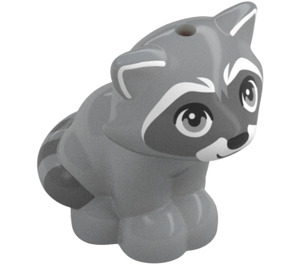 LEGO Medium Stone Gray Raccoon with Gray