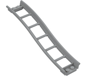 LEGO Medium Stone Gray Rail 2 x 16 x 3 Bow Inverted with 3.2 Shaft (34738)