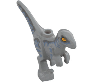 LEGO Mittleres Steingrau Raptor mit Blau Markierungen (106405)