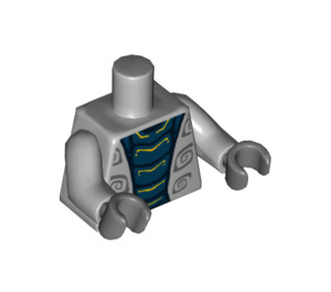 LEGO Medium steengrijs Rattla Torso (76382 / 88585)