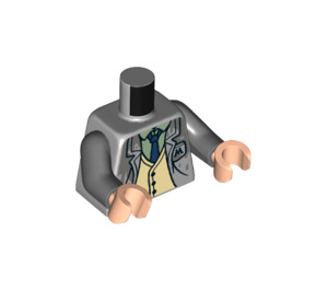 LEGO Gris piedra medio Reg Cattermole Minifigura Torso (973 / 76382)