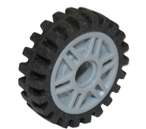 LEGO Mittleres Steingrau Rim Narrow Ø18 x 7 and Pin Hole with Deep Spokes and Brake Rotor with Narrow Tire Ø24 x 7mm