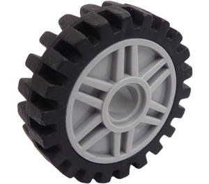 LEGO Mittleres Steingrau Rim Narrow Ø18 x 7 and Pin Hole with Shallow Spokes with Narrow Tire Ø24 x 7mm