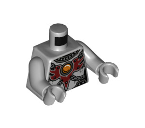 LEGO Střední kamenná šedá Rinona Minifigurka Trup (973 / 76382)