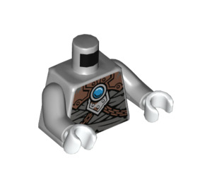 LEGO Medium stengrå Saber Tand Tiger Tribe Warrior med Minifig Torso (973 / 76382)