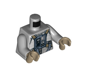 LEGO Mittleres Steingrau Sandspeeder Pilot Torso (973 / 76382)