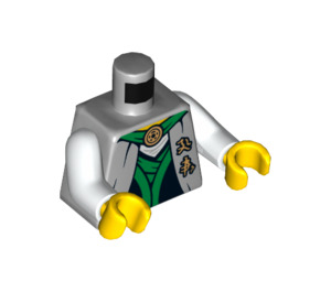LEGO Medium Stone Gray Sensei Garmadon Minifig Torso (973 / 76382)
