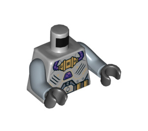 LEGO Medium Stengrå Sharx Minifigur Kropp (973 / 76382)