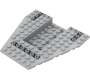 LEGO Mittleres Steingrau Ship Vorderseite 12 x 12 x 1 1/3 (43979)