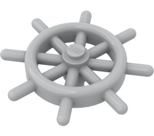 LEGO Medium Stone Gray Ship Wheel with Slotted Pin (4790)