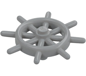 LEGO Medium Stone Gray Ship Wheel with Unslotted Pin (4790 / 52395)