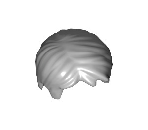 LEGO Gris pierre moyen Court Tousled Cheveux avec séparation latérale (62810 / 88425)