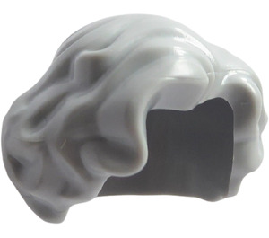LEGO Medium Stone Gray Short Wavy Hair with Side Parting (11256 / 34283)