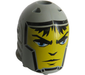 LEGO Medium Stone Gray Sir Jayko Large Figure Head (48821)