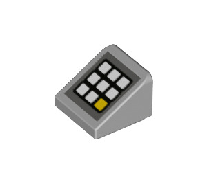 LEGO Mittleres Steingrau Steigung 1 x 1 (31°) mit keypad (35338 / 78238)