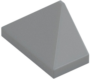 LEGO Medium Stone Gray Slope 1 x 2 (45°) Triple with Inside Stud Holder (15571)