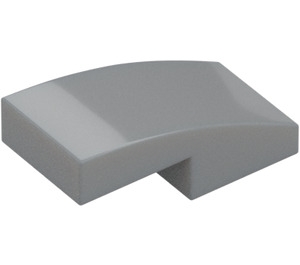 LEGO Medium Stone Gray Slope 1 x 2 Curved (3593 / 11477)