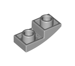 LEGO Mittleres Steingrau Steigung 1 x 2 Gebogen Invertiert (24201)