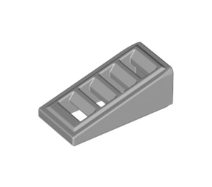 LEGO Medium Stone Gray Slope 1 x 2 x 0.7 (18°) with Grille (61409)