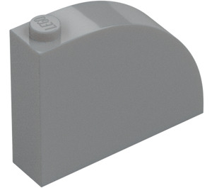 LEGO Grigio pietra medio Pendenza 1 x 4 x 3 Curvo (65734)