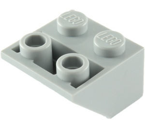 LEGO Mittleres Steingrau Steigung 2 x 2 (45°) Invertiert mit flachem Abstandshalter darunter (3660)