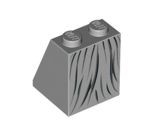 LEGO Medium Stone Gray Slope 2 x 2 x 2 (65°) with Weeping Angel with Bottom Tube (3678 / 24665)