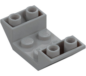 LEGO Medium Stone Gray Slope 2 x 4 (45°) Double Inverted with Open Center (4871)